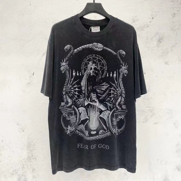 Black Fear of God Old Short Sleeve Tee